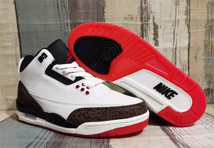 Men's Running weapon Air Jordan 3 White/Red/Black Shoes 0143 Men's Running weapon Air Jordan 3 White/Red/Black Shoes 0143